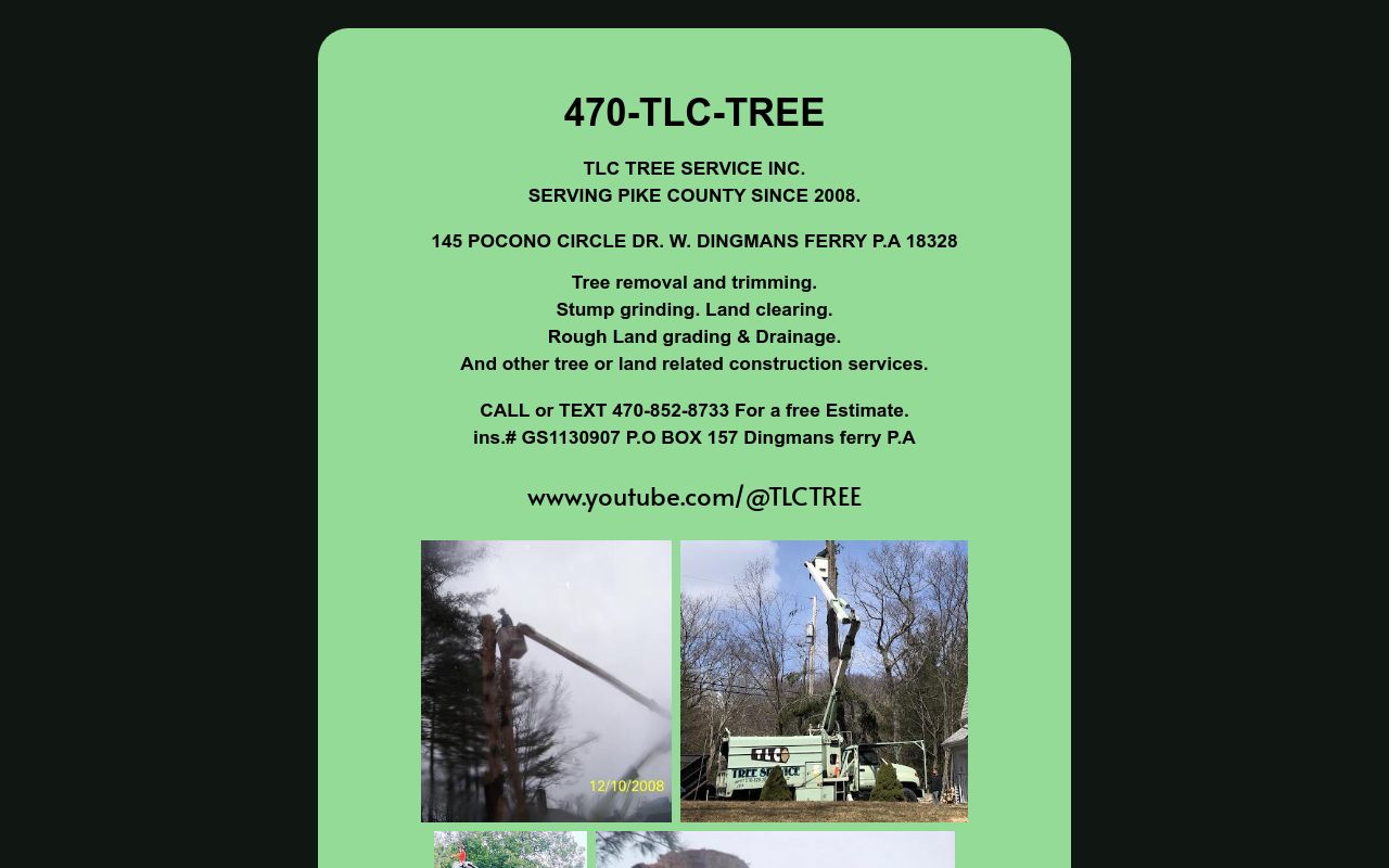 Tree Tlc TLC TREE SERVICE INC.